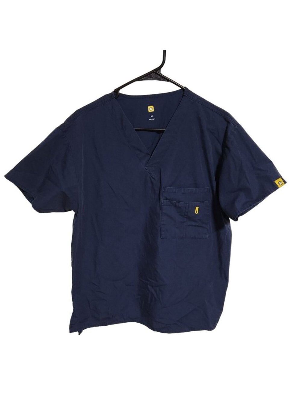 Wonderwink Scrub Top Womens Size Medium Blue Short Sleeve Medical Uniform
